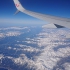 Flug über die Alpen