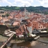 Ceský Krumlov - Blick von der Burg auf die Altstadt